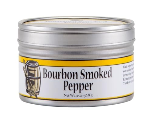 Bourbon Barrel Foods Bourbon Smoked Pepper – Im Bourbonfass geräucherter Malabar-Pfeffer, 56,8g von Bourbon Barrel Foods