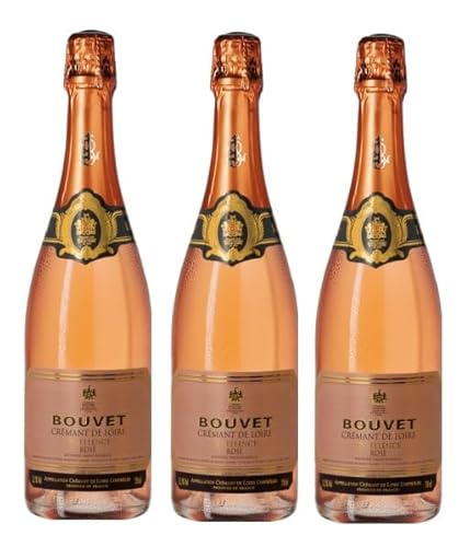 3x 0,75l - Bouvet Ladubay - Cuvée Excellence - Rosé - brut - Crémant de Loire A.O.P. - Loire - Frankreich - Rosé-Schaumwein brut von Bouvet Ladubay