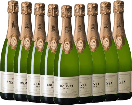 Bouvet Trésor Blanc Brut Saumur AOC Bouvet Ladubay Schaumwein 9 x 0,75l VINELLO - 9 x Weinpaket inkl. kostenlosem VINELLO.weinausgießer von Bouvet Ladubay