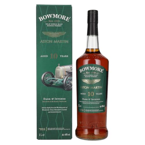 Bowmore 10 Years Old ASTON MARTIN Dark & Intense 40% Vol. 1l in Geschenkbox von Bowmore