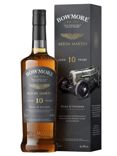 Bowmore 10 Years Old ASTON MARTIN Dark & Intense 40% Vol. 1l in Geschenkbox von Bowmore