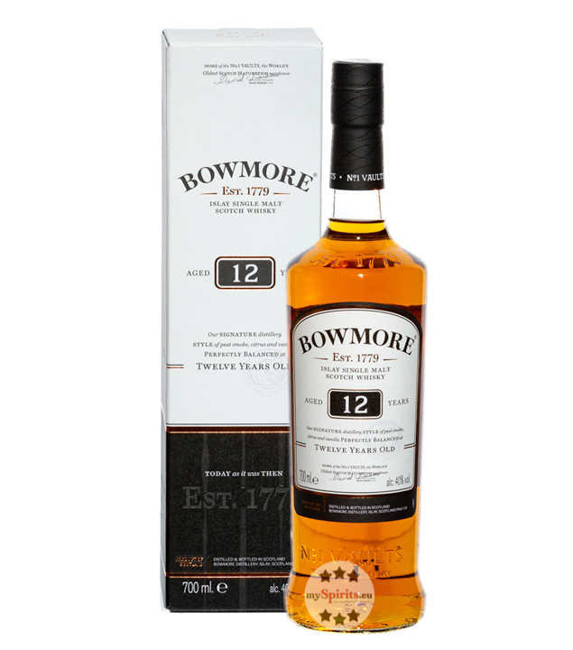 Bowmore 12 Jahre Islay Single Malt Scotch Whisky (40 % vol., 0,7 Liter) von Bowmore