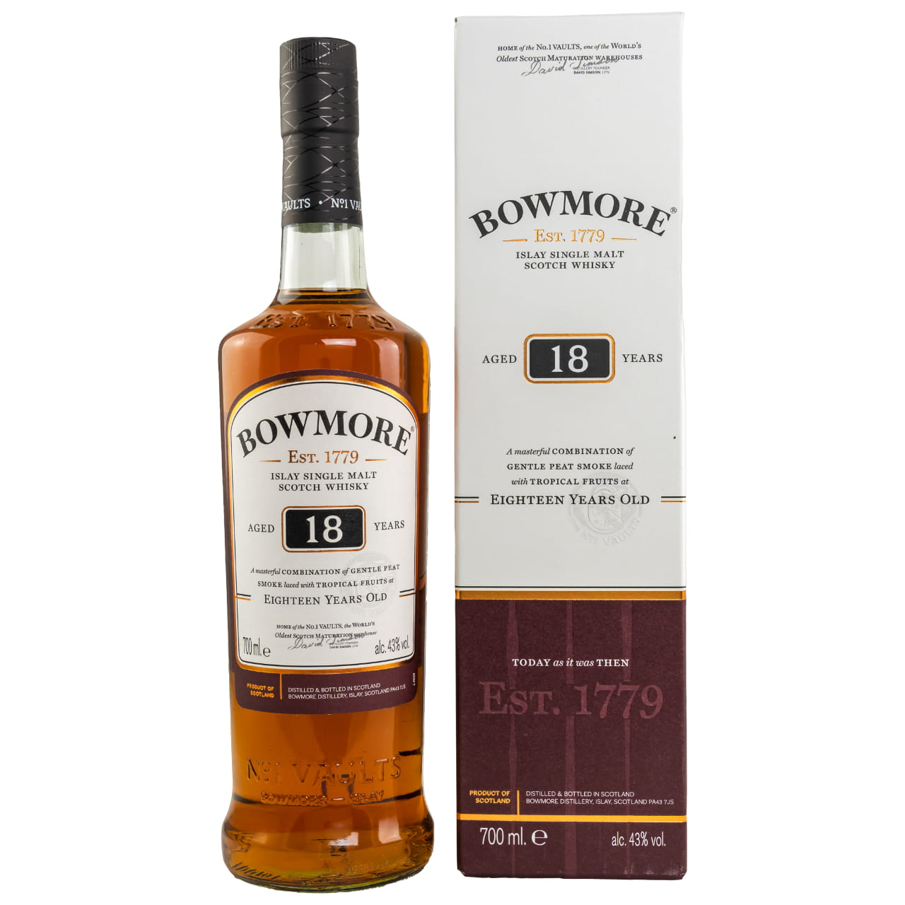 Bowmore 18 Jahre 43% vol. 0,7 l von Bowmore