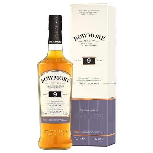 Bowmore 9 Years Old Sherry Cask Limited Release Whisky mit Geschenkverpackung (1 x 0.7 l) von Bowmore