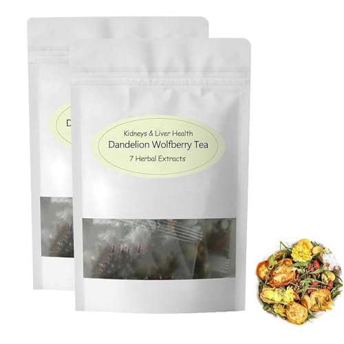 Dandelion Wolfberry Tea Organic, Dandelion Tea Bags, 0rganic Dandelion Tea, Chicory and Gardenia Tea (2 Bag) von Bpoeee