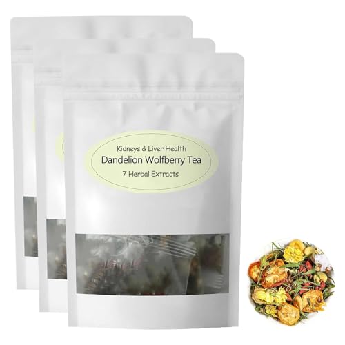 Dandelion Wolfberry Tea Organic, Dandelion Tea Bags, 0rganic Dandelion Tea, Chicory and Gardenia Tea (3 Bag) von Bpoeee