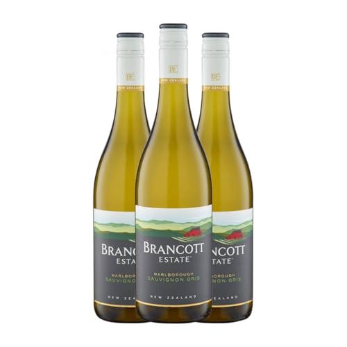 Brancott Estate Sauvignon Weiß Marlborough 75 cl Weißwein (Karton mit 3 Flaschen von 75 cl) von Brancott Estate