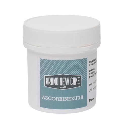 BrandNewCake® Ascorbinsäure Pulver 60g - Hochwertiges Vitamin C für Backen und Kochen von Brand New Cake