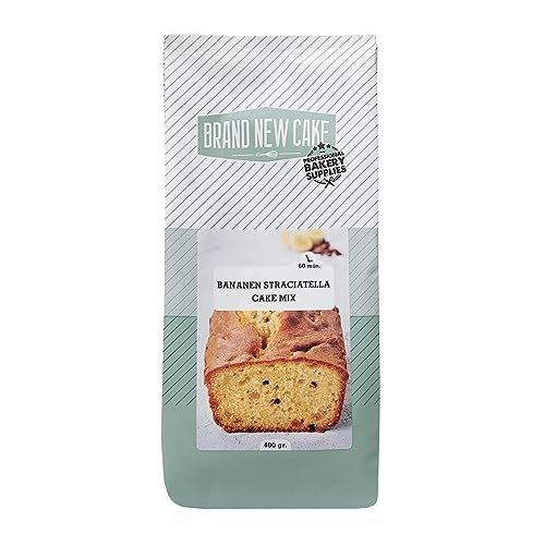 BrandNewCake® Bananen-Stracciatella Kuchenmischung 400g - Leckere Backmischung für saftigen Kuchen von Brand New Cake