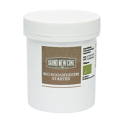 BrandNewCake® Bio Roggen-Sauerteig-Starter Pulver 180g – Perfekt für Frisches, Selbstgebackenes Brot von Brand New Cake