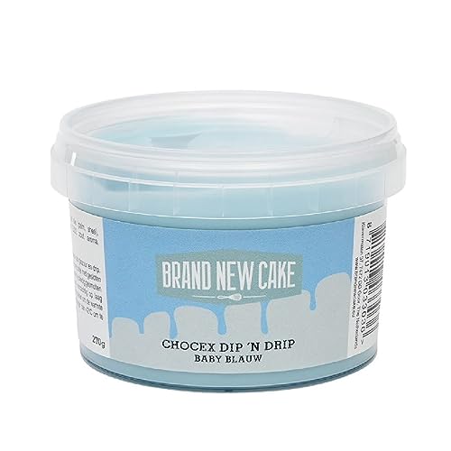 BrandNewCake® Chocex Dip 'n Drip Baby Blau 270g - Perfekte Kuchenglasur - Einfache Tortendekoration - Ideal für Kuchenverzierung von Brand New Cake