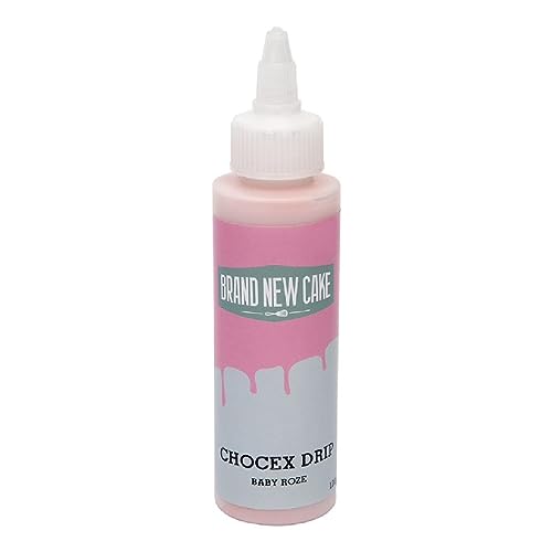 BrandNewCake® Chocex Drip Baby Rosa 120g - Perfekte Tortendekoration - Einfache Anwendung für beeindruckende Kuchengestaltung von Brand New Cake