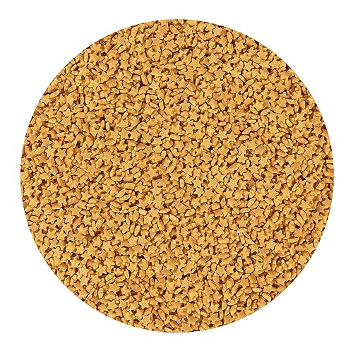 BrandNewCake® Essbare Konfetti Mini Sterne Gold Ø3mm 500g - Tortendekoration Streusel - Kuchendeko - Streudekor von Brand New Cake