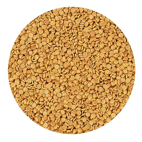 BrandNewCake® Essbare Kuchen Konfetti Gold Ø4mm 500g - Kuchendekoration Streusel - Streudekor - Tortenverzierung von Brand New Cake