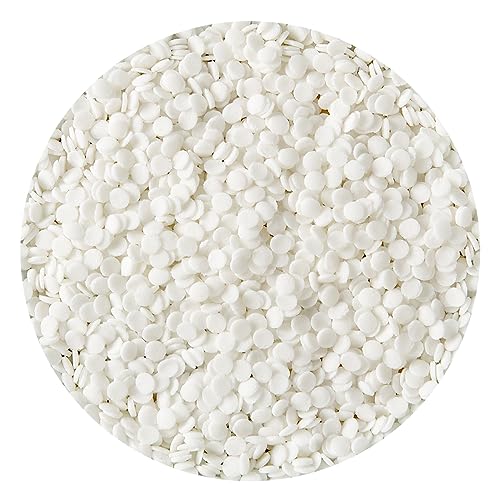 BrandNewCake® Essbare Mini Konfetti Rund Weiß Ø4mm 60g - Tortendekoration Streusel - Kuchendeko - Streudekor von Brand New Cake