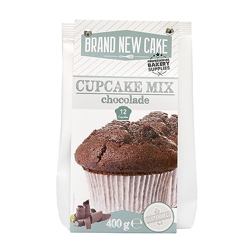 BrandNewCake® Glutenfreie Cupcake-Mix Schokolade 400g - Backmischung für Schokoladen-Cupcakes - Einfach & Lecker von Brand New Cake