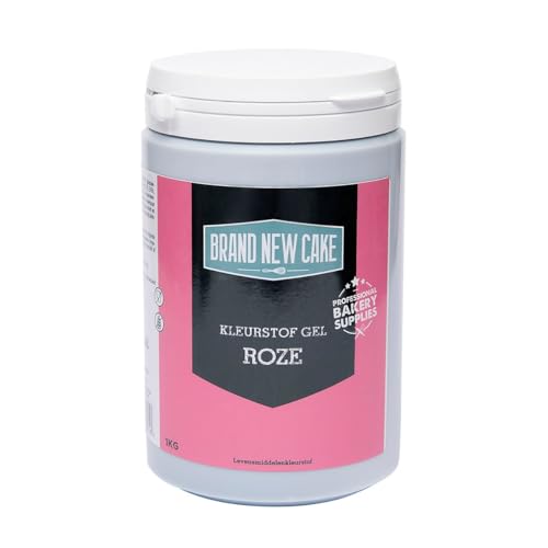 BrandNewCake® Lebensmittelfarbe Gel Rosa 1kg - Essbare Lebensmittelfarbe für Backen und Dekorieren von Brand New Cake