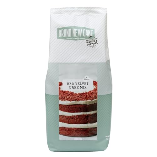 BrandNewCake® Red Velvet Kuchenmischung 1kg - Perfekte Backmischung für Saftige, Leckere Kuchen von Brand New Cake