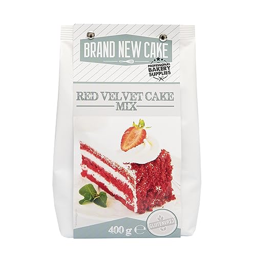 BrandNewCake® Red Velvet Kuchenmischung 400g - Glutenfrei - Perfekt für saftige und leckere Kuchen von Brand New Cake