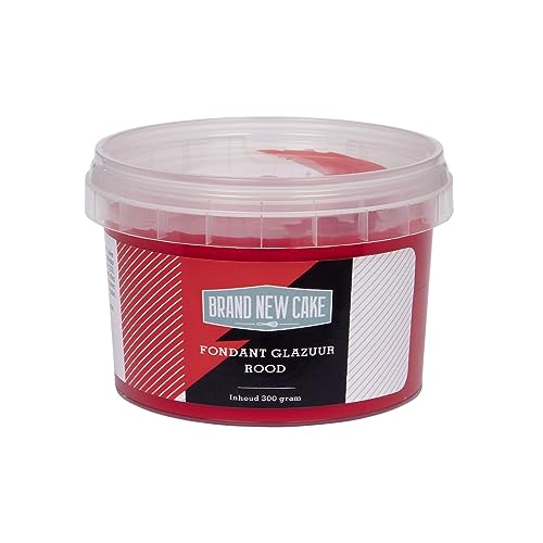 BrandNewCake® Roter Fondant 300g - Perfekt für Torten-Dekoration und Verzierung - Hochwertige Kuchengarnierung von Brand New Cake