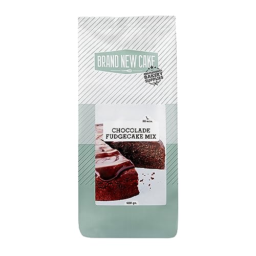 BrandNewCake® Schokoladen Fudgecake-Mix 400g - Einfache Backmischung für Saftigen Kuchen von Brand New Cake