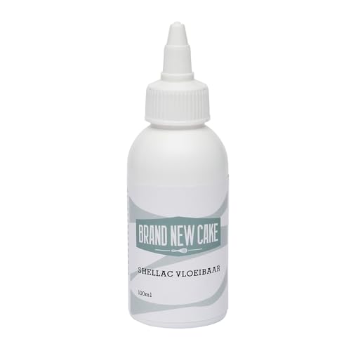 BrandNewCake® Shellac Flüssig 100ml – Perfekter Glanz für Pralinen & Marzipan, Schutz & Politur für Zucker- und Schokoladenkreationen von Brand New Cake