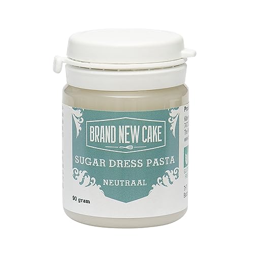 BrandNewCake® Zucker-Dekorpaste Neutral 90g – Perfekt für kreative Tortendekorationen und essbare Kunstwerke von Brand New Cake