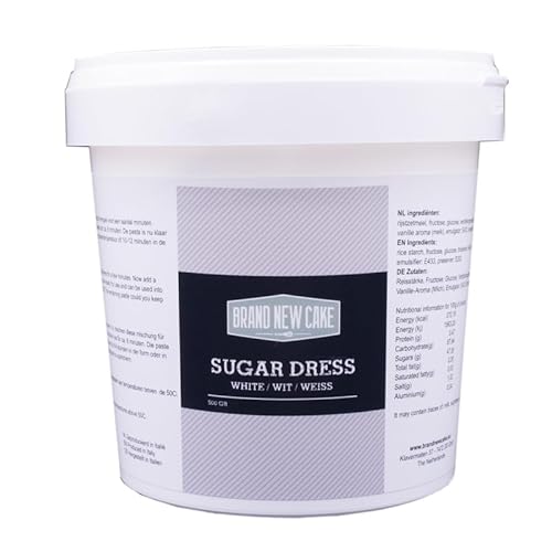 BrandNewCake® Zucker-Dekorpaste Weiß 500g - Perfekt für Torten und Kuchen-Dekoration von Brand New Cake