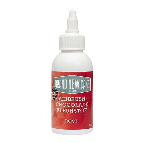 BrandNewCake® Airbrush Lebensmittelfarbe Rot 75ml - Essbare Farbe für Schokolade - Perfekt für Tortendekorationen von Brand New Cake