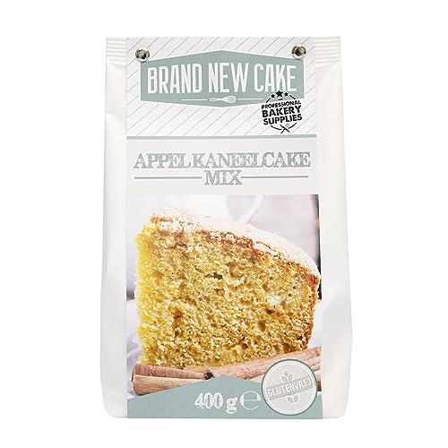 BrandNewCake® Apfel-Zimt Kuchenmischung 400g - Backmischung - Glutenfrei - Einfaches und Leckeres Backen von Brand New Cake