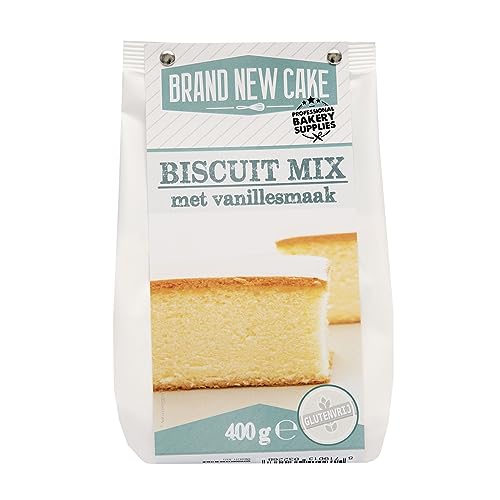 BrandNewCake® Glutenfreie Biskuit-Mix 400g - Perfekte Backmischung für Leckere Kuchen und Torten von Brand New Cake