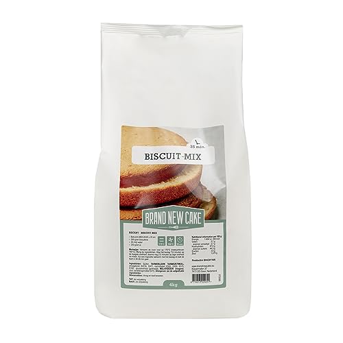 BrandNewCake® Biskuit-Mischung 4kg - Perfekte Backmischung für Fluffige Kuchen und Torten von Brand New Cake