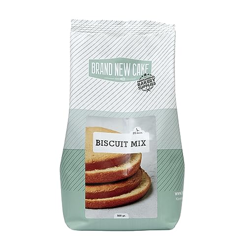 BrandNewCake® Biskuit-Mix 500g - Perfekte Backmischung für fluffige Kuchen und Torten von Brand New Cake