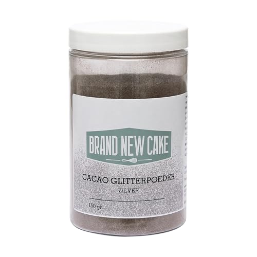 BrandNewCake Kakao-Glitter-Pulver Silber 150g von Brand New Cake