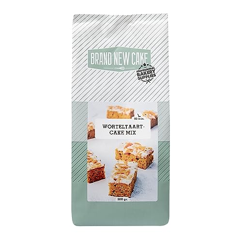 BrandNewCake® Karottenkuchen-Backmischung 500g - Einfaches und Leckeres Backen für Frischen Karottenkuchen von Brand New Cake