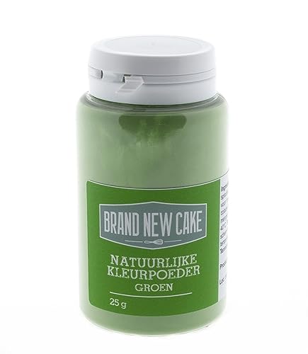 BrandNewCake® Natürlicher Grüner Farbpulver 25g - Essbare Lebensmittelfarbe für Backen und Dekorieren von Brand New Cake