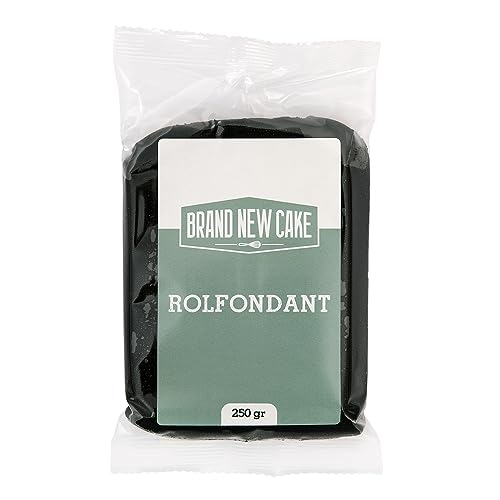 BrandNewCake® Schwarzer Rollfondant 250g - Perfekt für Tortenverzierungen und Tortendekorationen von Brand New Cake