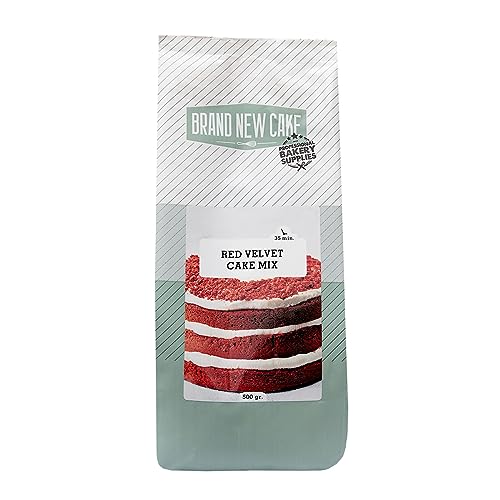 BrandNewCake® Red Velvet Kuchenmischung 500g - Perfekte Backmischung für Saftigen Roten Samtkuchen von Brand New Cake