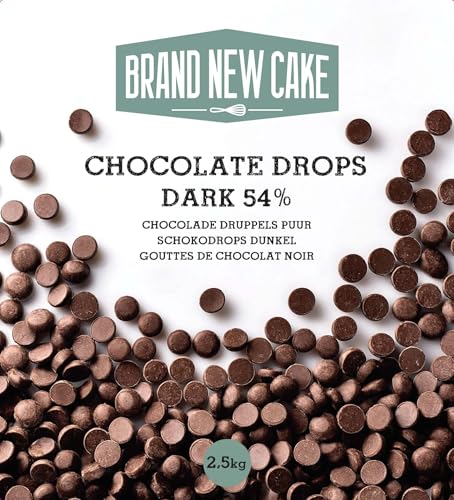 BrandNewCake Schokodrops Rein (54%) 2,5kg von Brand New Cake