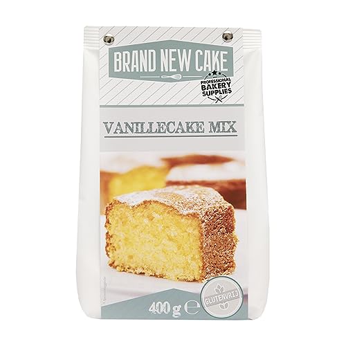 BrandNewCake® Glutenfreie Vanillekuchen-Mischung 400g - Backmischung für köstliche Kuchen von Brand New Cake