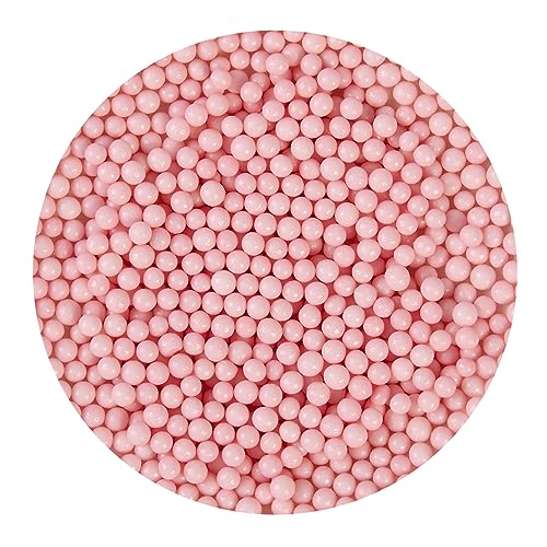 BrandNewCake® Weiche Rosa Perlen 500g - Streusel - Kuchendekoration - Perfekt für Torten und Cupcakes von Brand New Cake