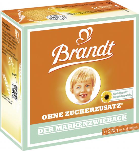 Brandt Der Markenzwieback ohne Zuckerzusatz von Brandt