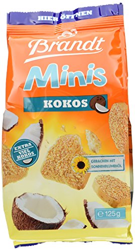 Brandt Mini Kokos-Zwieback, 12er Pack (12 x 125 g Packung) von Brandt