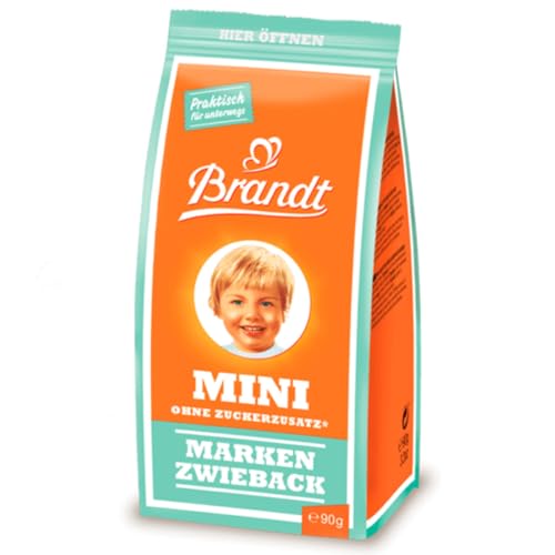 Brandt Mini Zwieback ohne Zuckerzusatz der pure Geschmack 90g von Brandt