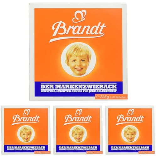 Brandt Zwieback, 225 g (Packung mit 4) von Brandt