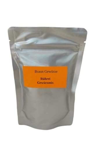 Braun Gewürze - Aromatische Rührei Gewürzmischung für Rührei, Omelette und Quiche. 125g Beutel für köstlichen Geschmack in jeder Ei-Speise von Braun Gewürze