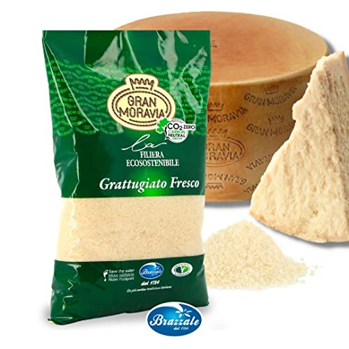 Angebot 1Kg Brazzale Gran Moravia Grana Hartkäse gerieben mind. 16 Monate gereift klimaneutral von Brazzale