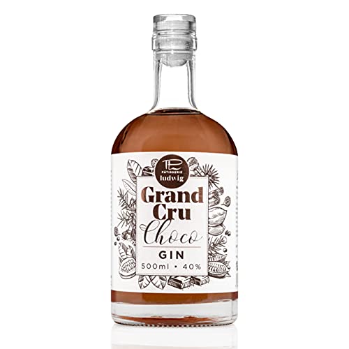 Breaks GRAND CRU CHOCO Gin I Premium Gin mit Valrhona Grand Cru Kakaobohnen aus Madagaskar I Geschmack: Mild mit schokoladiger Note I Exklusiver Gin – Handgemacht in Deutschland I 1x 0,5 L I 40% vol. von Breaks