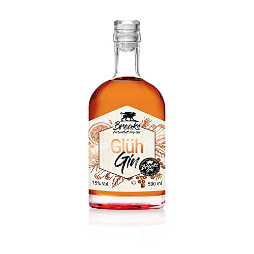 Breaks Gin WINTER Gin Winteredition I Glüh-Gin mit wärmenden Adventsaromen & Nelken, Zimt & Orangen I Handcrafted in Deutschland I 1x 0,5 L I 15% vol. von Breaks