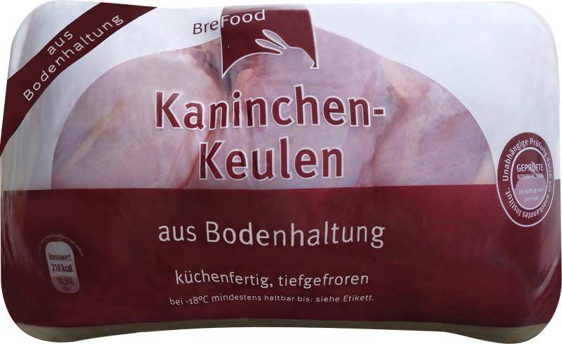 Brefood Kaninchenkeulen aus Bodenhaltung von Brefood